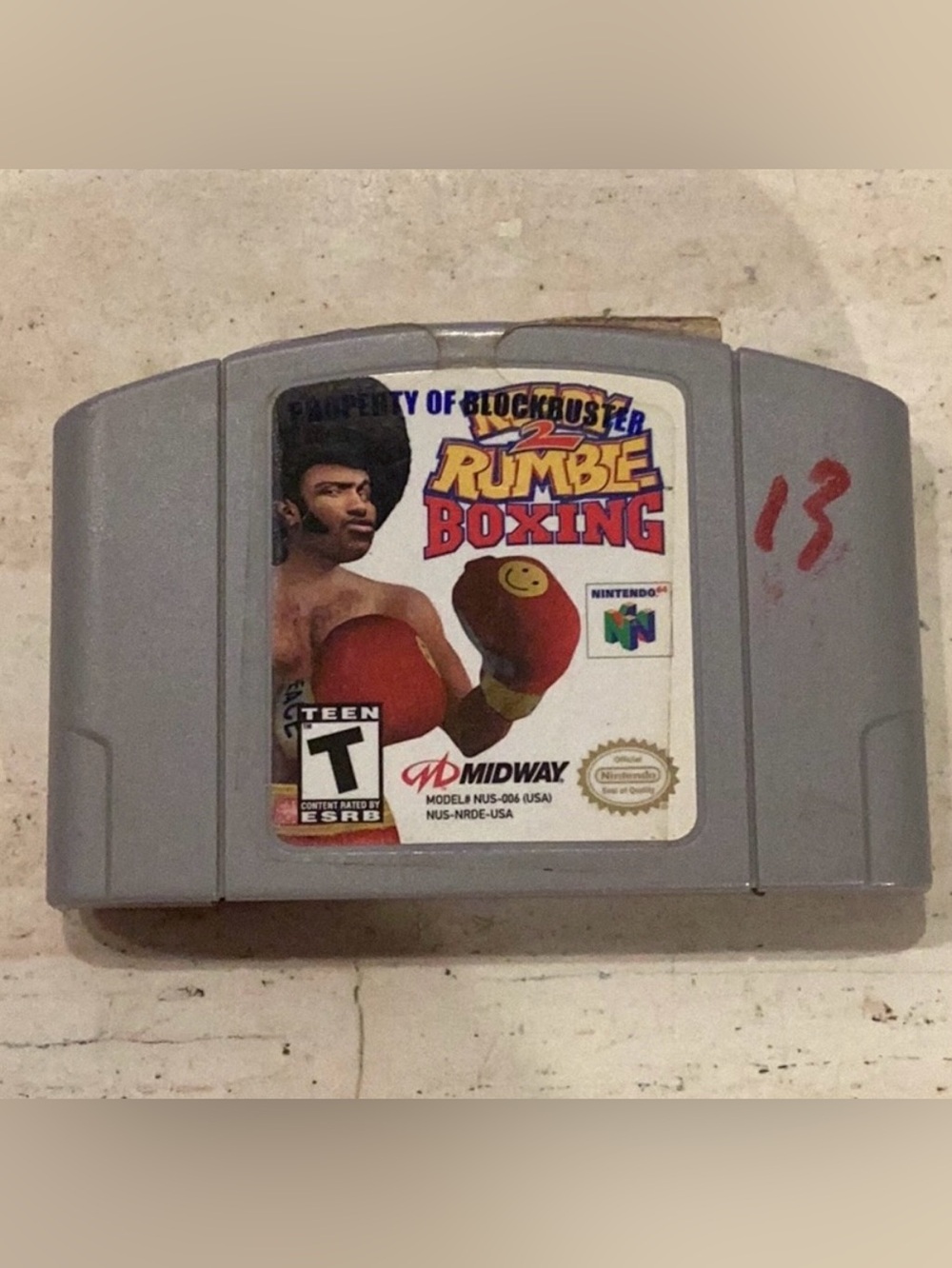 Ready 2 Rumble Boxing Nintendo 64 Game N64 Authentic Tested Working Blockbuster